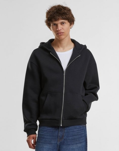 Hanorac Oversize Gros, cu Fermoar, Fluffy