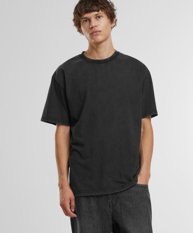 Tricou Heavy Oversize Barbati, Stonewash